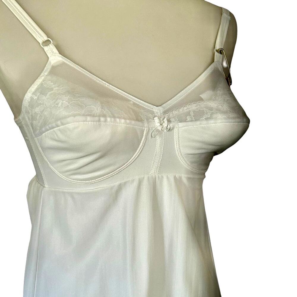 Vintage 1950s/60s 34C White Torsolette Bra-Slip